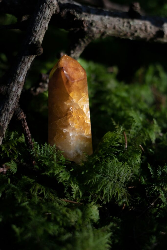 Raw Citrine Point Crystal